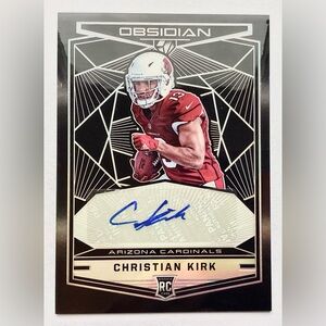 CHRISTIAN KIRK ROOKIE AUTO 48/100 | 2018 PANINI-OBSIDIAN FOOTBALL